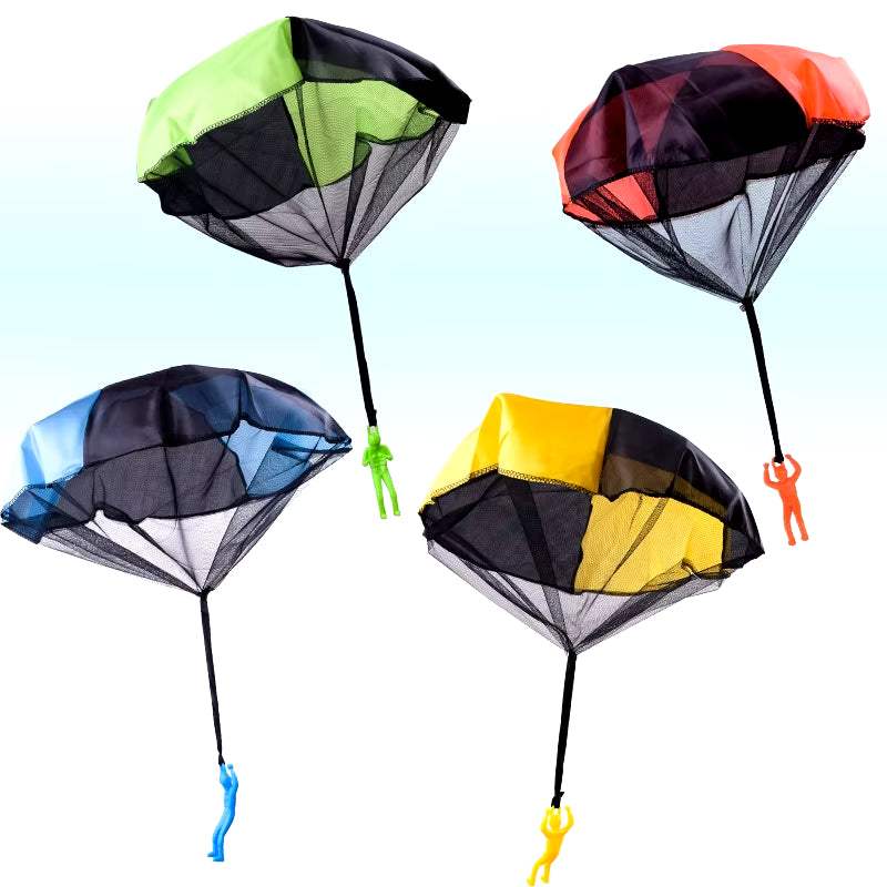 1-3Sets Hand Throwing Parachute Kids Outdoor Funny Toys Game Play Toys for Children Fly Parachute Sport with Mini Soldier